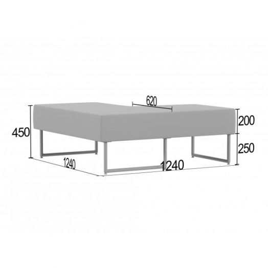 Пуф угловой Трион