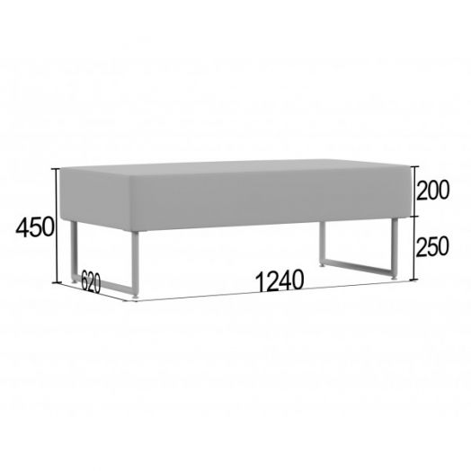 Пуф прямоугольный Трион