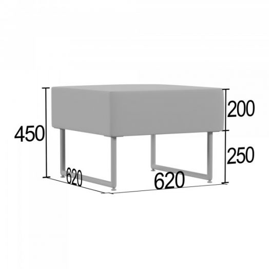 Пуф квадратный Трион