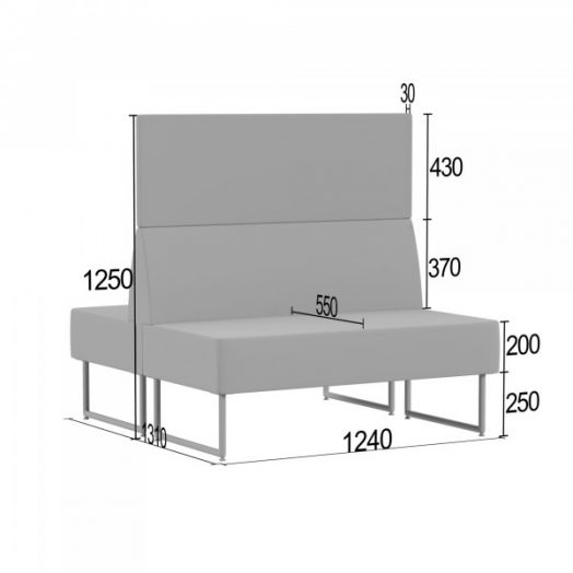 Диван Трион В двойной двустороннее