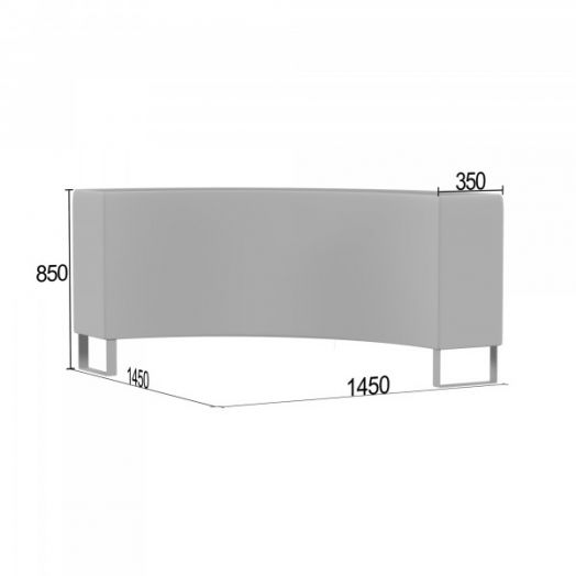 Цветочница с полкой №4 вогнутая