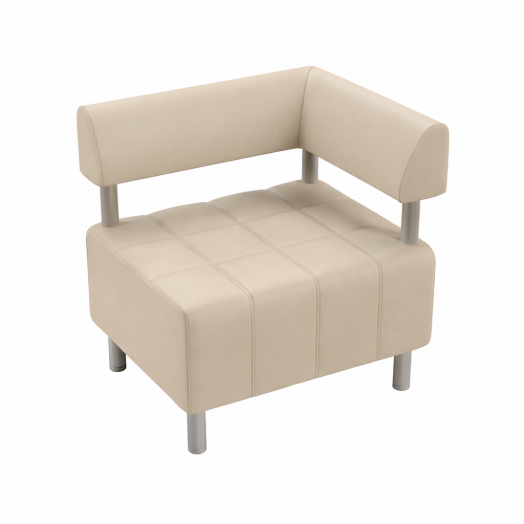 Кресельная секция Нильс с одним подлокотником