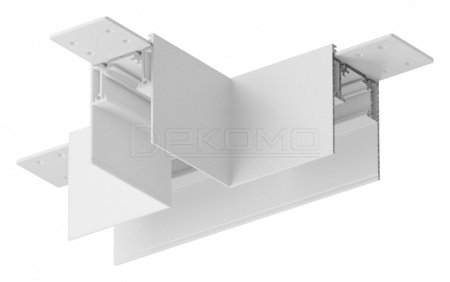 Соединитель T-образный для треков накладных Accessories for tracks Gravity TRA010CT-41W