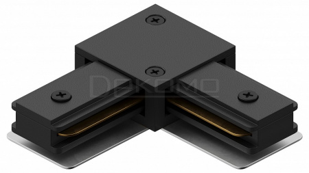 Коннектор L-образный Skylite HSBL_0005 для накладного шинопровода 220В, чёрный