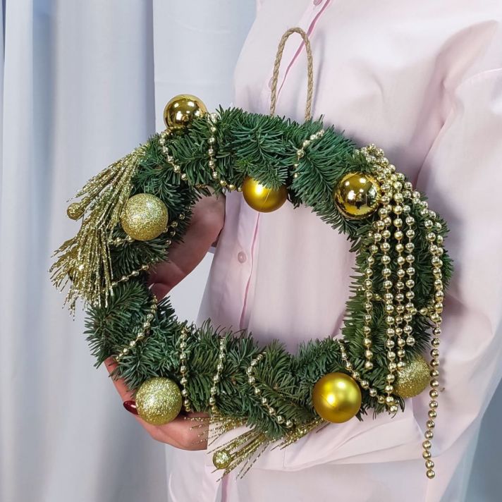 Венок из нобилиса "Новогоднее чудо"