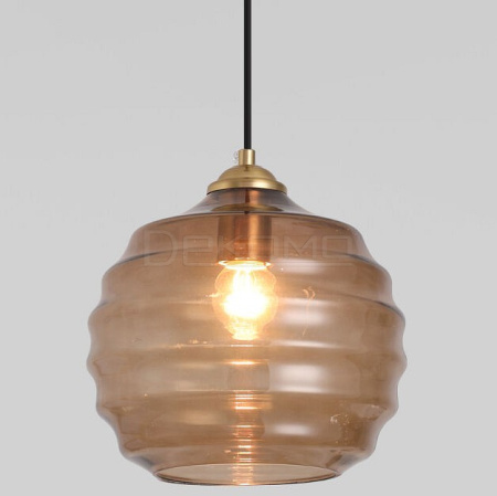 Подвесной светильник Ice 50239/1 коньячный