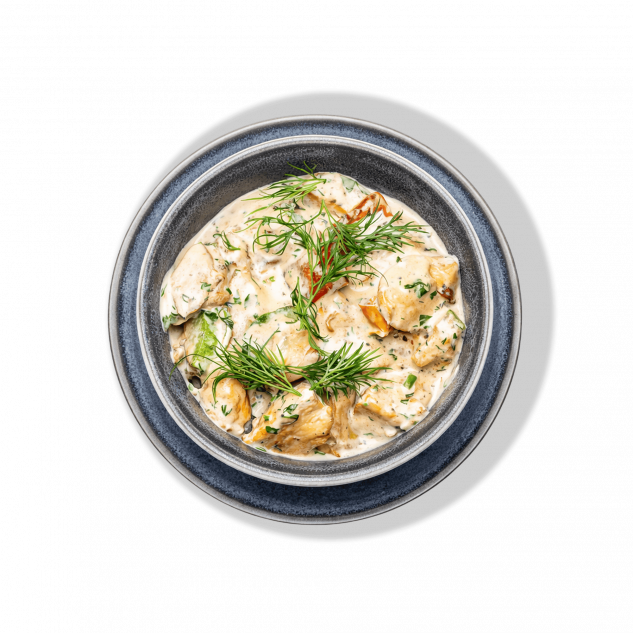 Жаркое из курицы в сливочном соусе