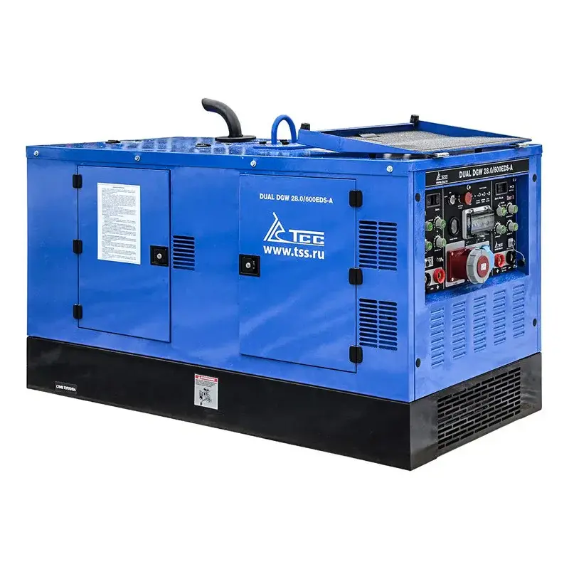 ТСС DUAL DGW 28/600EDS-A промышленный двухпостовой дизельный сварочный генератор 028633