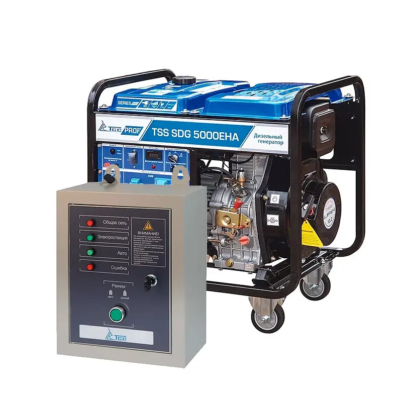 ТСС SDG 5000EHA дизель генератор с блоком АВР ТСС С 9000D/230 077012/190033