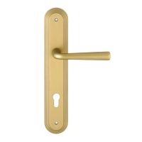 Ручка на планке Extreza Sandro 332 CYL PL05 латунь матовая