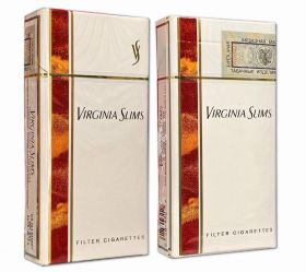 Сигареты - VIRGINIA SLIMS (с акцизом 1997 год). Made in USA. Редкие. 90е годы. Оригинал verified