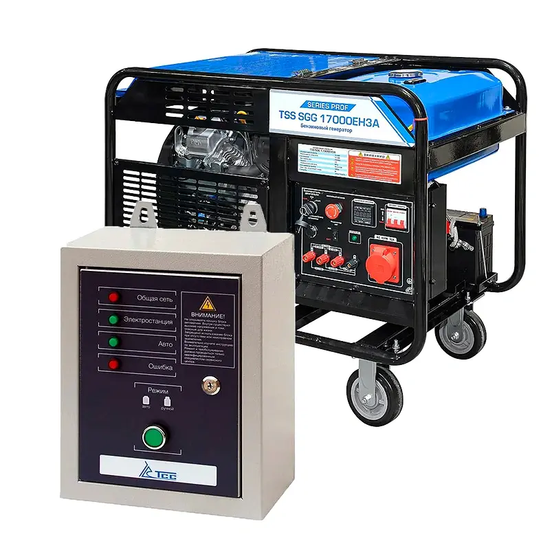 ТСС SGG 17000EH3A бензогенератор с блоком АВР ТСС АВР-С 18000/400 190075/190097