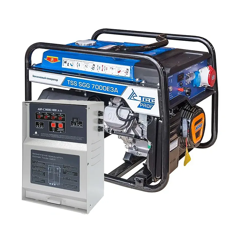 ТСС SGG 7000E3A бензогенератор с блоком АВР ТСС С 9000/400 л/з 030021/190027