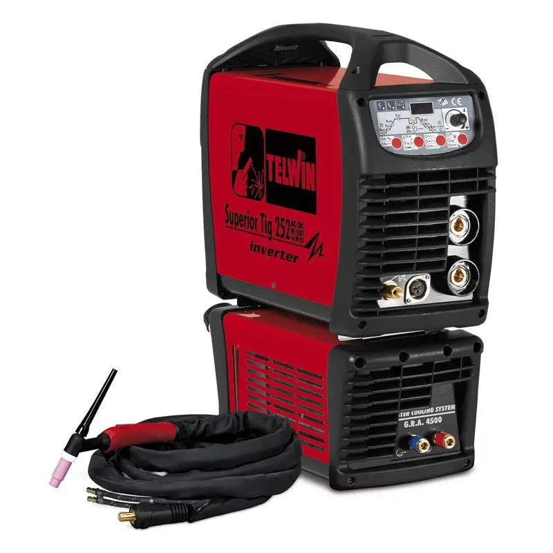Сварочный аппарат с инвертором Telwin SUPERIOR TIG 252 AC/DC HF/LIFT VRD AQUA + TIG ACC., 816119