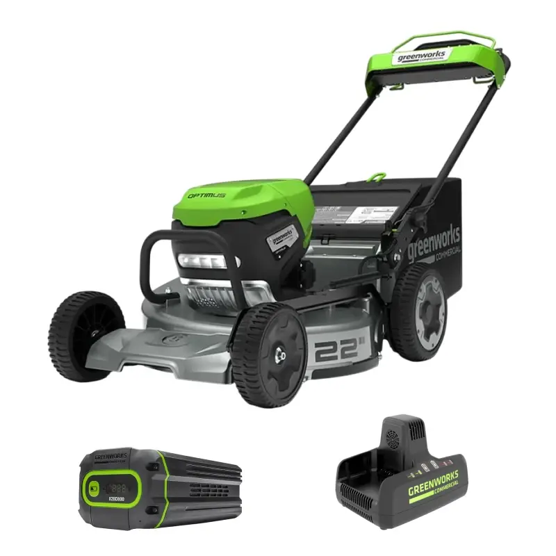 Аккумуляторная газонокосилка Greenworks LM221SK8 (1 x 5 Ач, Быстрое ЗУ) 2519407U8F