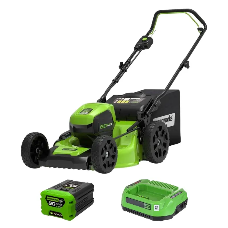 Аккумуляторная газонокосилка Greenworks GD60LM46SPK2 (1 x 2 Ач, ЗУ) 2502907UA