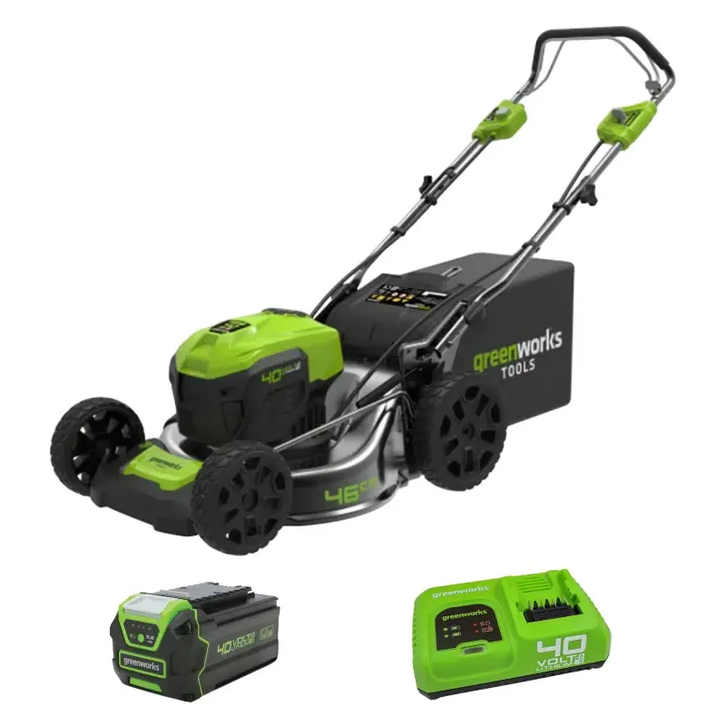 Аккумуляторная газонокосилка Greenworks GD40LM46SPK5 (1 x 5 Ач, Быстрое ЗУ) 2506807U5F