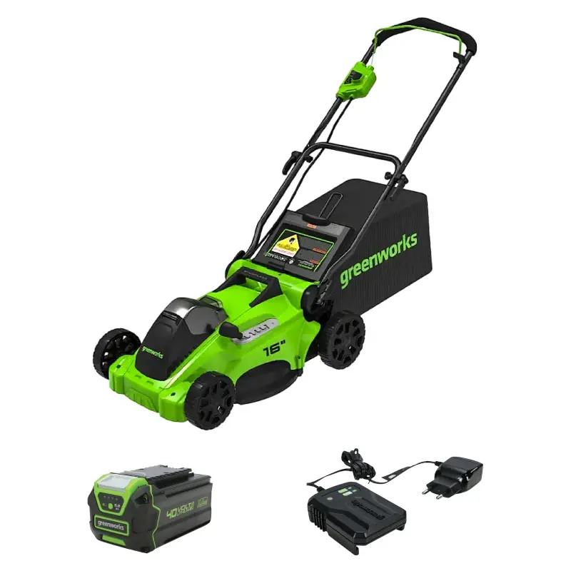 Аккумуляторная газонокосилка Greenworks GD40LM16XK5 (1 x 5 Ач, ЗУ) 2517907UG