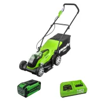 Аккумуляторная газонокосилка Greenworks G40LM35K8 (1 x 8 Ач, Быстрое ЗУ) 2501907U8F