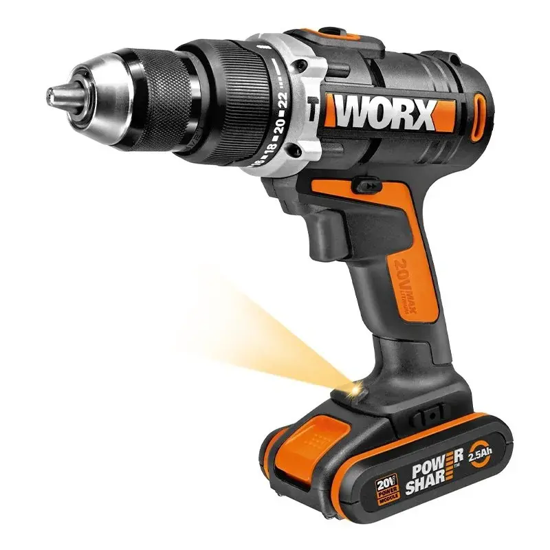 WORX WX372 аккумуляторная дрель-шуруповерт (2 x 2 Ач, ЗУ)