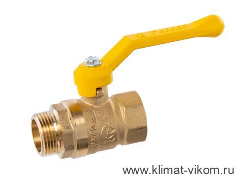 Кран шар. для газа 1-1/4" г/ш рычаг  ГАЗ