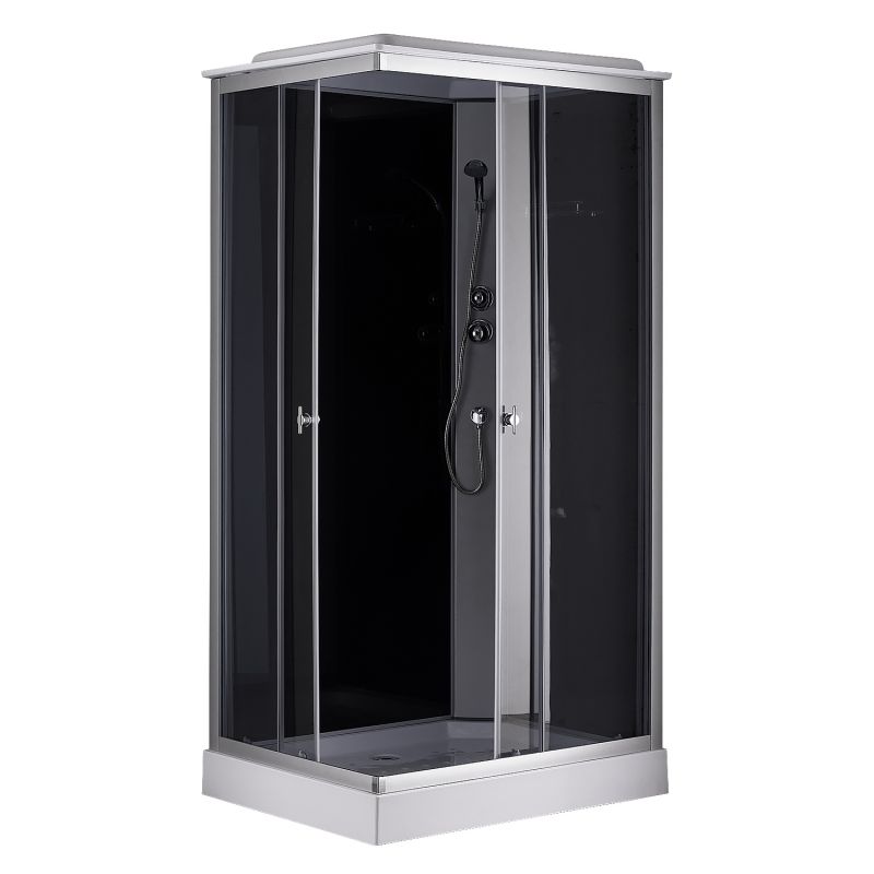 Душевая кабина Loranto 100х80 правосторонняя, поддон 13см, матовое стекло CS-5180-13R G