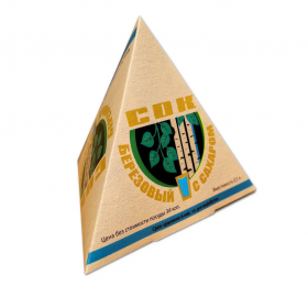 Пакет, пирамидка Березовый сок с сахаром из СССР. Привет из прошлого. Oz