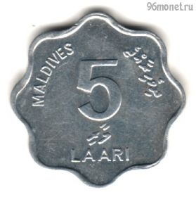 Мальдивы 5 лари 1990