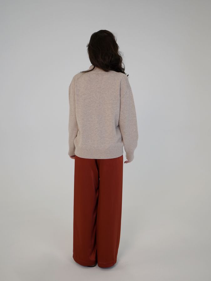 Свитер из кашемира бежевый