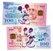 100 долларов — Mickey Mouse (Микки Маус). UNСB. Памятная банкнота. UNC Oz Msh