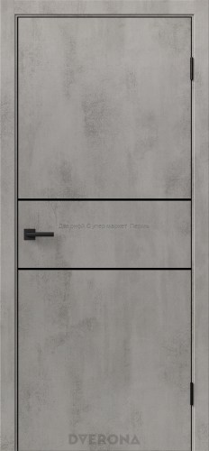 Виста 2.1 Бетон Грей , Светлый с черной кромкой ABS с 4-х сторон.