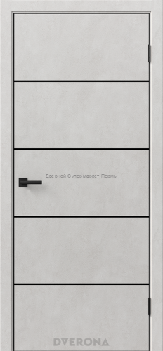Виста 4.1 Бетон Грей , Светлый с черной кромкой ABS с 4-х сторон.