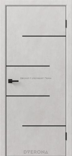 Виста 4.2 Бетон Грей , Светлый с черной кромкой ABS с 4-х сторон.