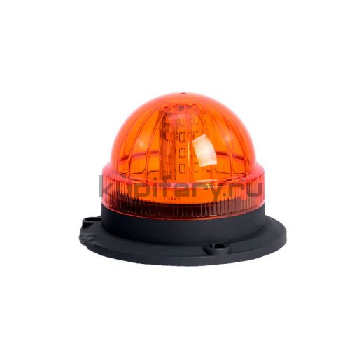 Проблесковый маяк 125 мм желтый 20 Ватт на магните в прикуриватель PM2213