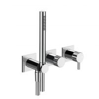 Смеситель для душа Gessi Incastri 75036 встраиваемый с ручным душем и переключателем на 2 источника схема 7