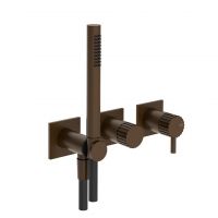 Смеситель для душа Gessi Incastri 75036 встраиваемый с ручным душем и переключателем на 2 источника схема 10