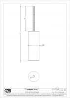 Ёршик Gessi Incastri 75445 напольный схема 2