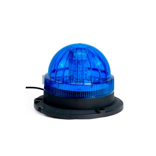 Проблесковый маяк 125 мм синий 20 Ватт на магните в прикуриватель PM2214