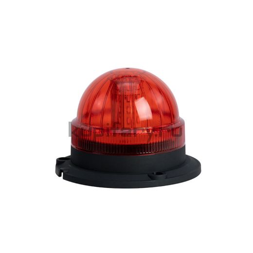 Проблесковый маяк 125 мм красный 20 Ватт на магните в прикуриватель PM2215