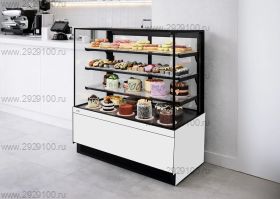 Витрина Chilz Vete II kub lux 90 Белый глянец