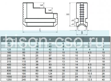 Кулачки реверсивные К72-250 TMX