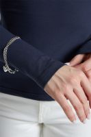 Лонгслив облегающий повседневный skims [антрацитовый]