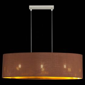 SLE300583-03 Светильник подвесной Никель/Золотистый, Коричневый E27 3*40W
