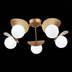 SLE220502-05 Светильник потолочный Золотистый/Белый G9 5*5W