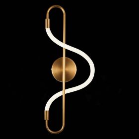 SL6102.301.10 Светильник настенный ST-Luce Латунь/Белый LED 1*10W 4000K