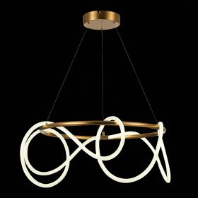 SL6102.303.55 Светильник подвесной ST-Luce Латунь/Белый LED 1*35W 4000K