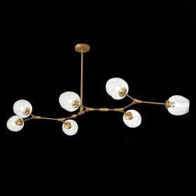 SLE154823-07 Светильник подвесной Золотистый/Прозрачный E27 7*40W