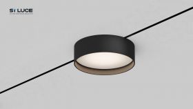 ST670.446.12 Магнитный трековый светильник Черный LED 1*12W 4000K 500Lm Ra>80 100° IP20 D113xH34 24V