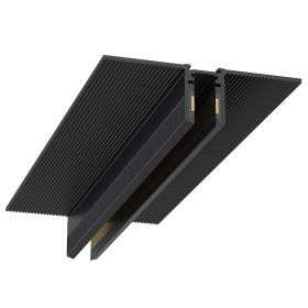 ST066.419.00 Шинопровод встраиваемый SUPER5 под ГКЛ 9 мм ST-Luce Черный Длина 1 000мм