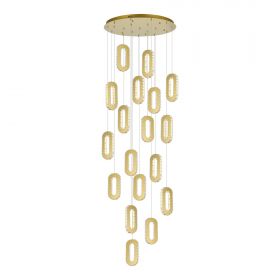 SL6506.203.18 Светильник подвесной ST-Luce Золотистый/Золотистый, Прозрачный LED 18*9W 3000K